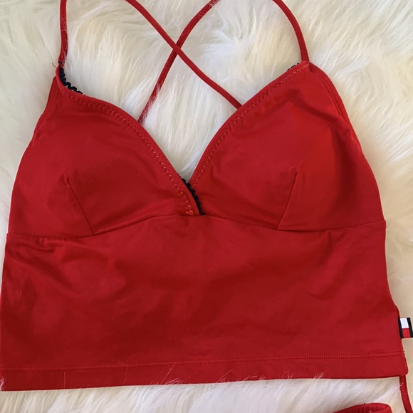 SWIMSUIT 2 PC  TOMMY HILFIGER JUNIOR MEDIUM - Picture 2 of 8